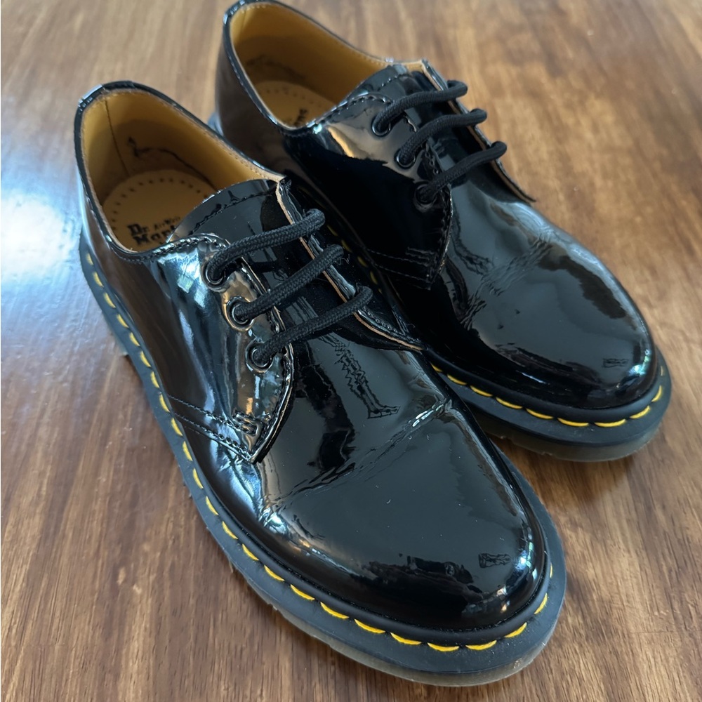 Dr. Martens Oxford Shoes with Patent Leather Finish